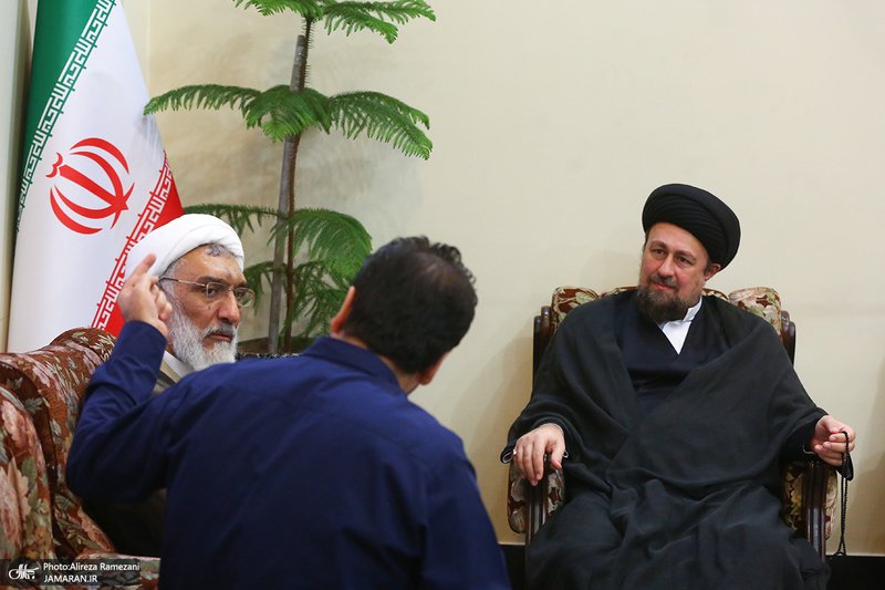 دیدار حجت الاسلام و المسلمین مصطفی پور محمدی با سید حسن خمینی