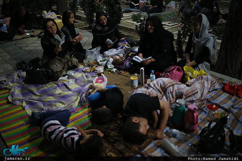 مراسم احیای شب بیست و یکم ماه مبارک رمضان در گلزار شهدا