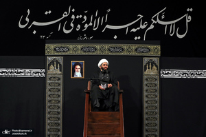 مراسم عزاداری رحلت رسول اکرم(ص) و شهادت امام حسن مجتبی(ع) با حضور رهبر معظم انقلاب