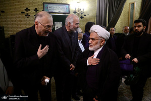 مراسم ختم همسر آیت الله سید علی سیستانی