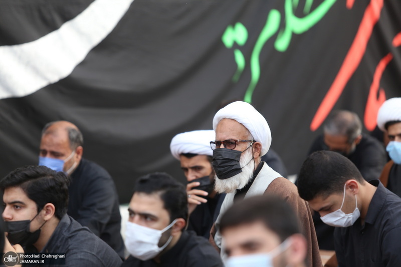 مراسم عزاداری شهادت حضرت امام علی(ع) با حضور آیت الله العظمی وحید خراسانی