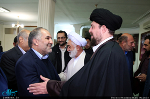 دیدار اعضای بانک قرض الحسنه رسالت با سید حسن خمینی 