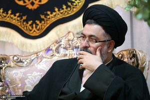 حضور آیت الله سید حسن خمینی در منزل سردار سپهبد شهید علی شادمانی