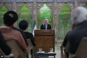 مراسم تجدید میثاق رئیس و نمایندگان مجلس شورای اسلامی با آرمان های امام خمینی (س)