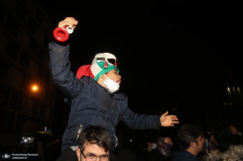 شادی مردم پس از صعود تیم ملی به جام جهانی قطر