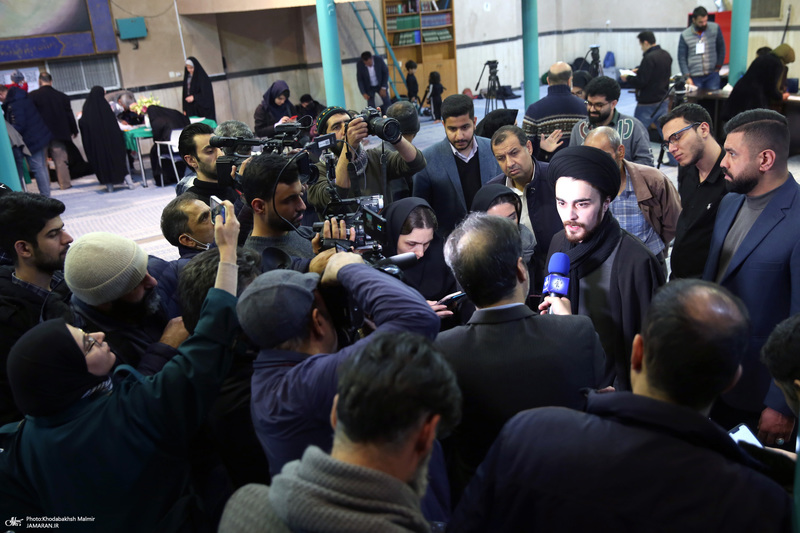 حضور سید یاسر خمینی در  انتخابات مجلس شورای اسلامی و مجلس خبرگان رهبری