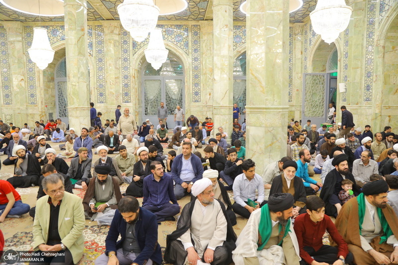 مراسم ترحیم آیت الله نورالله شاه آبادی(ره) در مسجد اعظم قم