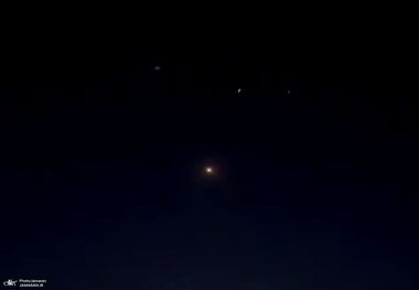 دفع حملات ریزپرنده های متخاصم اسرائیل توسط پدافند هوایی تهران