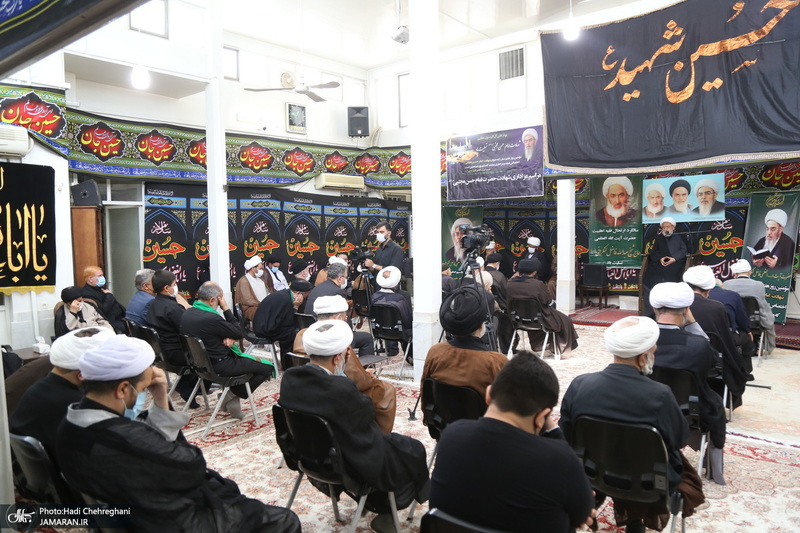 مراسم شهادت امام حسن مجتبی(ع) در بیت آیت الله العظمی فاضل لنکرانی(ره)