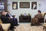 دیدار سید حسن نصر الله با دو تن از رهبران حماس و جنبش جهاد اسلامی