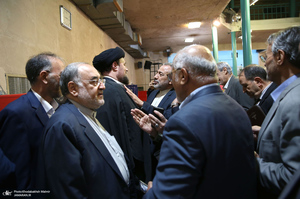 دیدار جمعی از معاونین و سفرای سابق وزارت خارجه‎‎ با سید حسن خمینی