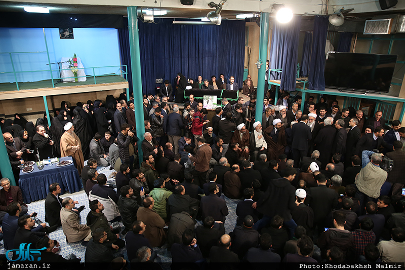 مراسم وداع با پیکر آیت الله هاشمی رفسنجانی(ره) در حسینیه جماران