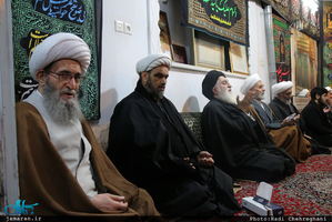 مجلس عزادارى شهادت حضرت صديقه طاهره(س) در بیت آيت الله دوستى زنجانى