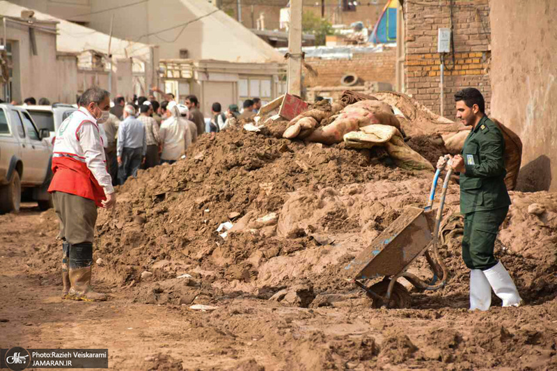 جدیدترین تصاویر از مناطق سیل زده پل‌دختر