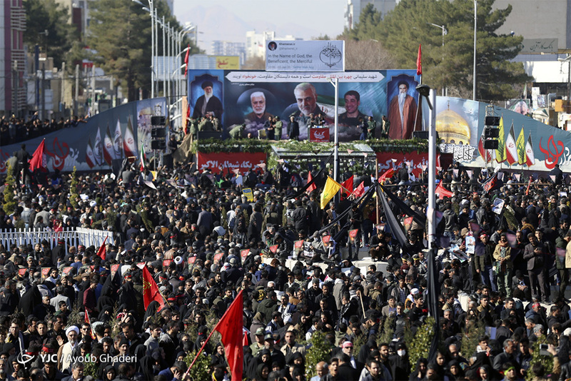 مراسم تشییع و خاکسپاری سردارحاج قاسم سلیمانی در کرمان