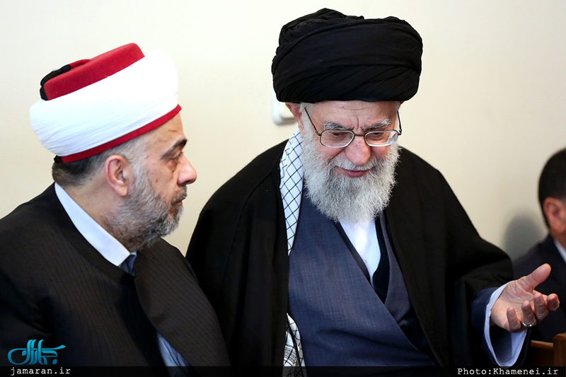 دیدار وزیر اوقاف و جمعی از علمای سوریه با رهبر معظم انقلاب