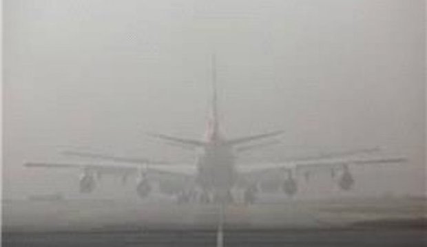 پروازهای فرودگاه مشهد به علت مه گرفتگی متوقف شد