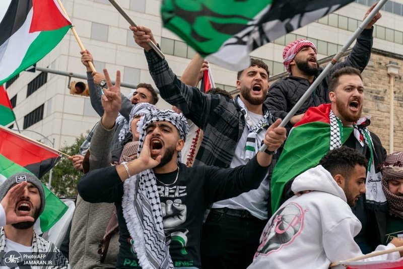 تظاهرات در حمایت از مردم غزه در تگزاس و ماساچوست