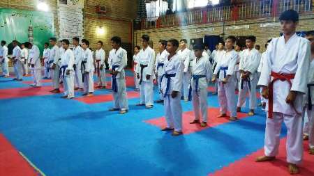79 کاراته کا در مسابقات قهرمانی نونهالان قزوین با یکدیگر رقابت کردند