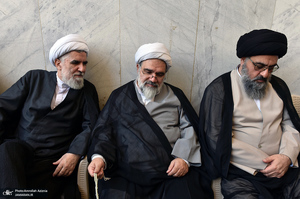 مراسم خاکسپاری پیکر مرحوم محمدعلی جماعتی (ره) در حرم امام خمینی (س)