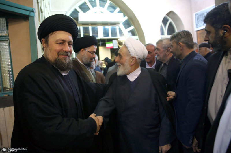 مراسم سالگرد رحلت آیت‌الله سید محمد موسوی بجنوردی در حسینیه جماران  -2