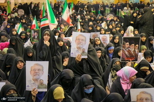 مراسم بزرگداشت شهید علی لاریجانی در حرم حضرت معصومه (س)