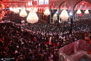 عزاداری قبیله بنی عامر در بین الحرمین در آستانه روز اربعین