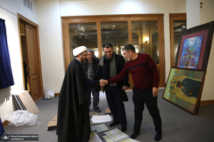 بازدید رئیس موسسه تنظیم و نشر آثار امام خمینی (س) از مراحل آماده‌سازی هفته فرهنگی بر آستان آفتاب