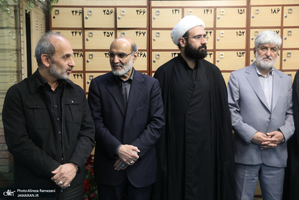 مراسم گرامیداشت شهید علی لاریجانی در مسجد بلال صدا و سیما