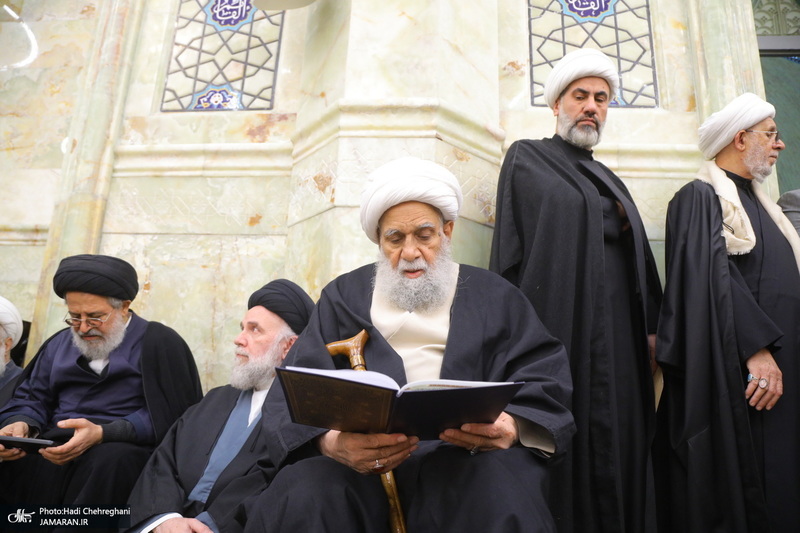 مراسم ترحیم و بزرگداشت آیت الله سید محمدعلی شیرازی در مسجد اعظم قم