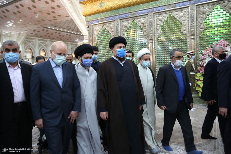 تجدید میثاق رئیس و نمایندگان مجلس شورای اسلامی با آرمان‌های امام خمینی(س)