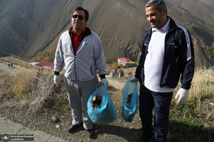 پویش حفاظت از محیط زیست و پاکسازی حریم و حاشیه روستاهای منظقه 22