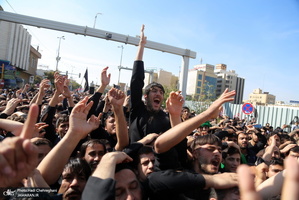 دسته عزاداری شهادت امام عسکری(ع) با حضور آیت العظمی وحید خراسانی