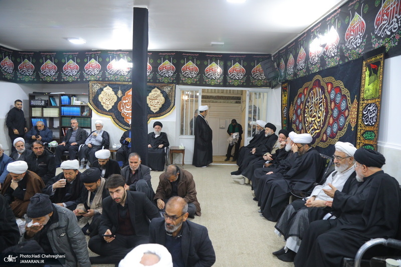 دومین شب عزاداری حضرت فاطمه (س) در بیت آیت الله دوستی زنجانی‎