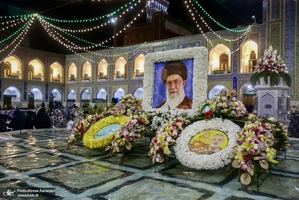 حال و هواى حرم مطهر رضوی در شام ولادت امام رضا (ع)