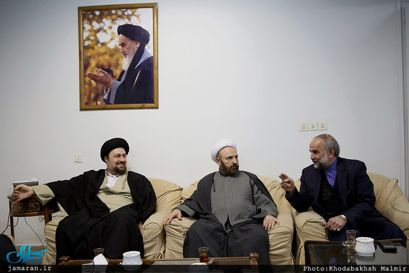 دیدار استاندار و جمعی از مدیران استان تهران با سید حسن خمینی