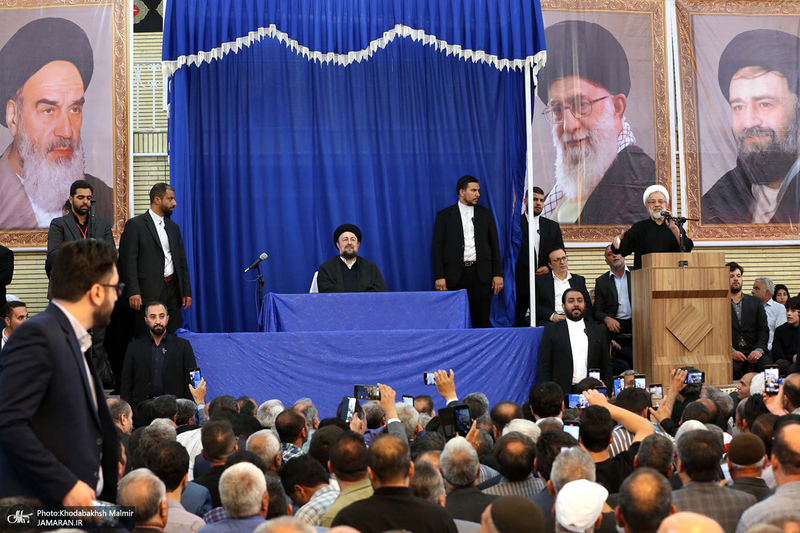 حضور سید حسن خمینی در روستای خیارج استان قزوین -3