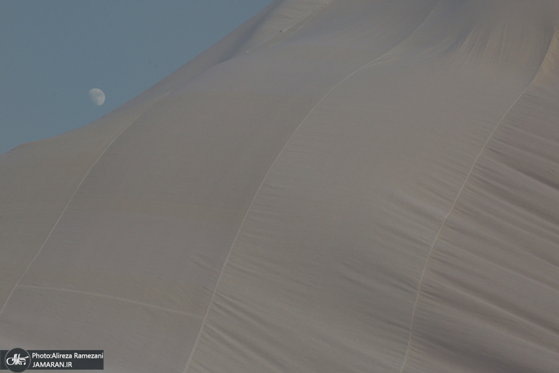 مراسم خیمه سوزان در میدان امام حسین (ع)