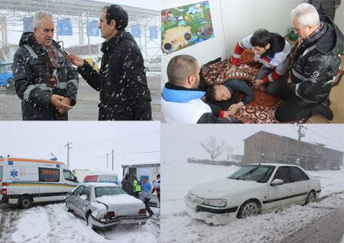 400 مسافر در راه مانده در شهرستان بستان آباد اسکان یافتند