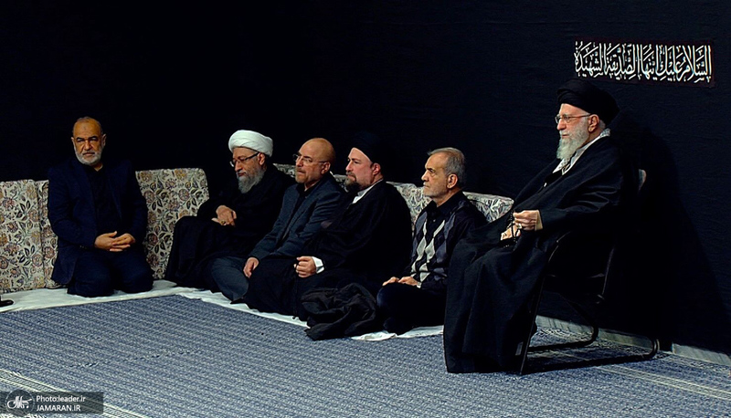 آخرین شب مراسم عزاداری شهادت حضرت فاطمه‌زهرا (س) در حسینیه امام خمینی
