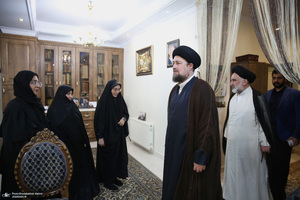 حضورسید حسن خمینی در منزل مرحوم سید علی صنیع خانی