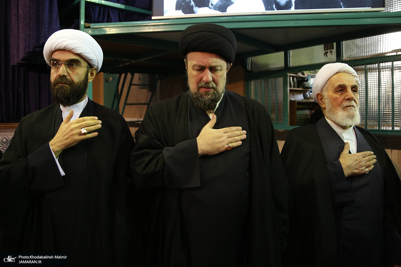 مراسم تشییع آیت الله سید مهدی امام جمارانی (ره) از حسنیه جماران-2