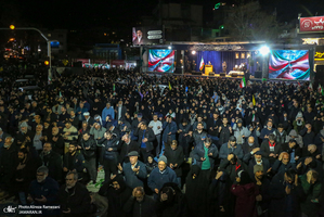چهل و یکمین شب اجتماع پر شور مردم در میدان تجریش