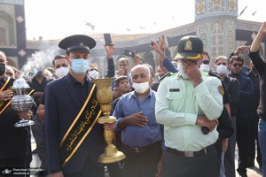 عزاداری خادمین حرم کریمه اهل بیت در روز شهادت امام رضا(ع)