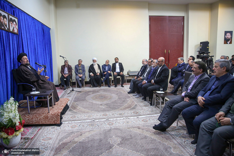 دیدار رئیس و مدیران بنیاد مستضعفان با سید حسن خمینی