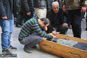 مراسم تشییع و خاکسپاری پدر دکتر جوادی یگانه