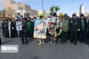 پیکر شهید مدافع حرم در سمنان تشییع و خاکسپاری شد