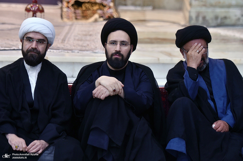 مراسم عزادارای شب عاشورا در حرم مطهر امام خمینی