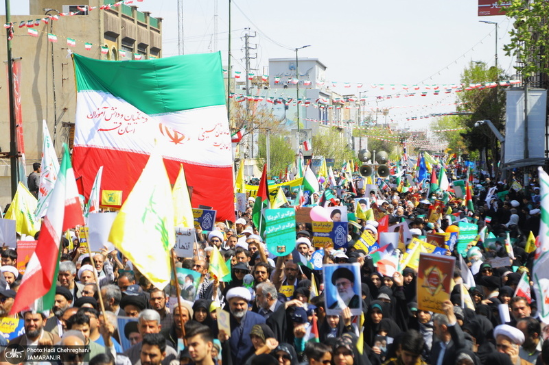 راهپیمایی باشکوه روز قدس در قم -1