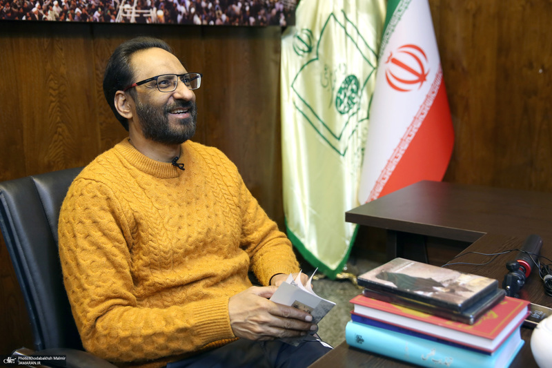 بازدید آقای جاوید چوهدری مجری ، مقاله نویس  پاکستان از بیت امام خمینی در جماران